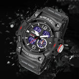 Luxury Men's Digital Sport Watch – Dual Display Waterproof Military Wristwatch with Date Function