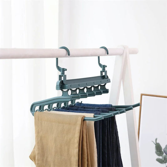 Innovative Multi-Layer Folding Hangers: Magic Holders for Pants, Wardrobe Space-Saving Storage Organization