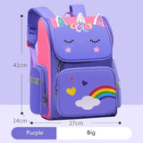 Adorable Cartoon 3D School Backpack - Children's School Bags for Girls with a Kawaii Pen Pencil Bag - Waterproof Primary Student Bookbag