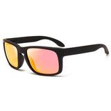 Men Vintage Square Polarized Sunglasses: Stylish Black Plastic Sun Glasses, Outdoor Sports Shades with UV400 Protection