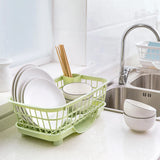 Plastic Sink Dishes Holder: Organize Kitchen Dishes, Bowls, and Utensils with this Handy Draining Rack