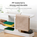 Kitchen Dish Rack: Wall-Mounted Towel Shelf for Storing Dish Cloths and Rags