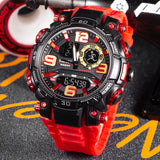 Luxury Men's Sport Watch – Quartz Waterproof Military Wristwatch with Luminous Digital Display