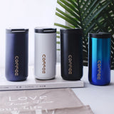 350ml/500ml Double-Layer Stainless Steel 304 Coffee Mug – Leak-Proof Travel Thermos Cup – Perfect Thermal Mug for Gifting