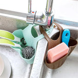 Hanging Kitchen Drain Bag: Convenient Sink Organizer for Bathroom and Laundry Gadgets, Holds Soap, Sponge, and More