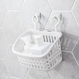 Portable Plastic Hanging Sink Holder: Multifunctional Storage Basket with Hook for Home Bathroom and Kitchen Organization