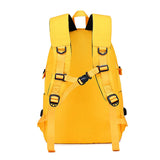 Stylish Yellow Oxford Backpack: Waterproof and Spacious, Perfect for Girls' School Bags and Teenagers