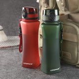 UZSPACE Water Frosted Design Bottles: BPA-Free, Creative Shaker Drink Bottle, Suitable for Couples and Kids