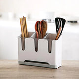 Kitchen Storage Organizer Rack for Convenient Organization: Includes Chopsticks Holder and Drain Basket