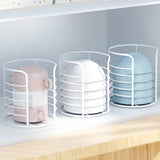 Wrought Iron Dish Storage Rack: Drain Rack for Bowls and Dishes, Ideal for Kitchen Organization