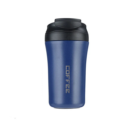 400ml Double-Walled Stainless Steel Coffee Mug with Straw – Portable Car Thermos Travel Cup | Thermal Mug Gift