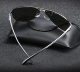 Top-Quality Rimless Pilot Sunglasses for Men: Luxury Aluminum Magnesium Frames, Classic Driving Shades