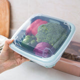 Plastic Double-Layer Vegetable Basket with Lid for Kitchen Sink Organization