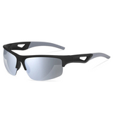 Stylish Polarized Half-Frame Sport Sunglasses: Suitable for Men and Women, Classic Driving Shades with UV400 Protection