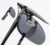 Top-Quality Rimless Pilot Sunglasses for Men: Luxury Aluminum Magnesium Frames, Classic Driving Shades