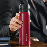 UZSPACE Business Water Bottle: Stainless Steel Vacuum Flask, Thermos with Direct Drinking Cap, Leakproof and Portable