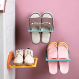 Foldable Wall-Mounted Shoe Rack: Seamless Storage Solution