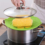 Silicone Lid Spill Stopper: Multi-Function Pot and Pan Cover, Essential Kitchen Gadget to Prevent Spills