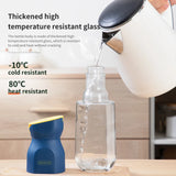 Automatic Opening and Closing Glass Oil Tank: Leak-Proof Soy Sauce and Vinegar Seasoning Bottle for Kitchen Use