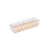 Egg Storage Container with 14 Grids: Keep Eggs Fresh in Kitchen Refrigerator or Cabinet Organizer