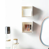 No-Drill Wall-Mounted Storage Box: Convenient Holder for Cotton Swabs, Lipsticks, and More