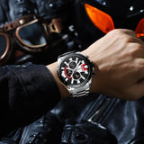 CURREN Men's Watches: Luxury Brand, Casual Steel Quartz, Business, Sporty, Waterproof, Date Chronograph - Reloj Hombre