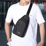 Boys' Small Crossbody Bag: Waterproof Travel Sports Bagpack, Ideal for One-Shoulder Use, Mini Messenger Bag Pack for Men, Perfect as a Male Sling Chest Bag