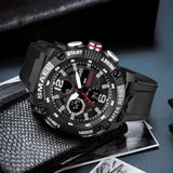 Men's Analog and Digital Sport Watch – Waterproof Army and Military Timepiece with Date Function | Fashionable Wristwatch for Men