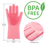 Silicone Dishwashing Gloves: Versatile Household Cleaning Tools for Dishes, Cars, Pets, and More