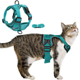 Breathable and Escape-Proof Cat Harness with Leash for Outdoor Walks: Easy Control, Reflective Features, Ideal for Both Cats and Dogs