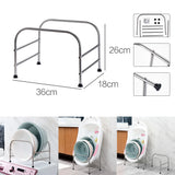 Floor-Standing Stainless Steel Organizer: Bathroom Rack for Baby Sink