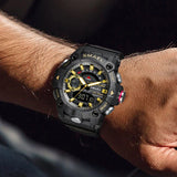 Men's Luxury Military Watch – Waterproof Digital Quartz Timepiece with Dual Display and Luminous Features for Sports Use