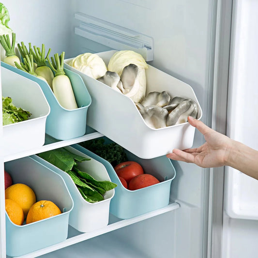 Kitchen Cabinet Plastic Storage Box: Organize Tableware, Sundries, and Seasonings