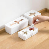 Plastic Drawer Storage Box for Cross-Cut Plastic Bags, Garbage Bags, Tissue Boxes, and Household Sorting