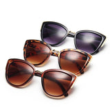 Classic Cat Eye Sunglasses for Women: Vintage Leopard Fashion Sun Glasses, Driving Shades with Anti-Glare UV400 Protection