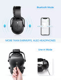 Mpow Enhanced Noise Canceling Headphones: Ear Protectors NRR 29dB/SNR 36dB Bluetooth Adjustable Soundproof Ear Defenders Headphones