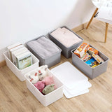 Basic Large Storage Box with Lid: Ideal for Quilts, Toys, Clothes, and Snacks