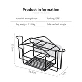 Bathroom Wall-Mounted Toothbrush Rack: Household Storage Solution with Sturdy Iron Bracket