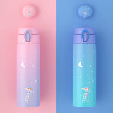 350ml Fashion Thermal Water Bottle: Vacuum Insulated, Bouncing Lid, 316 Stainless Steel, Leak-Proof Flask