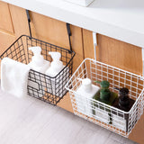 Versatile Hanging Basket: No-Punch Storage Shelf for Bathroom and Kitchen Supplies