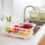 Plastic Sink Dishes Holder: Organize Kitchen Dishes, Bowls, and Utensils with this Handy Draining Rack