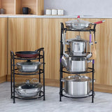 Metal Kitchen Storage Rack: Convenient Pot Organizer for Storing Kitchen Essentials