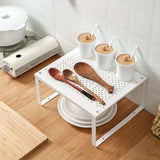 Kitchen Storage Organizer: Spice Rack and Dish Holder for Convenient Bathroom and Closet Organization