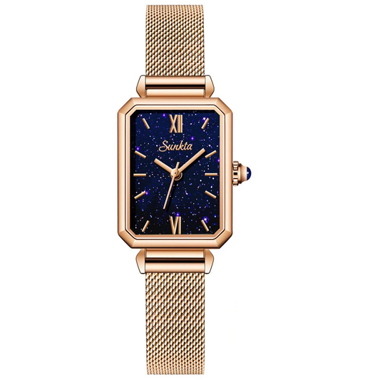 Ultra-thin Quartz Wristwatch for Women: High-Quality Waterproof Rectangle Ladies' Creative Clock