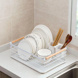 Sink Drain Bowl Rack: Dish Storage Shelf for Kitchen Countertop, Cupboard, or Table