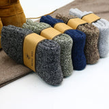 High-Quality Merino Wool Men's Winter Socks: Thick and Warm, 3 Pairs