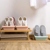 Multi-Layer Shoe Organizer: Thickened Plastic Storage Boxes for Shoes, Ideal for Closet or Shoe Cabinet