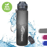 Toptrek Sport Water Bottle - BPA-Free, 650ML/1000ML, Leak-Proof, Ideal for Outdoors and Protein Shakes