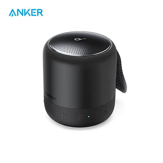 Anker Soundcore Mini 3: Bluetooth Speaker with BassUp, PartyCast, USB-C, IPX7 Waterproof, and Custom EQ