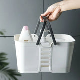 Portable Bathroom Shower Basket: Plastic Organizer for Bath Storage and Chancery